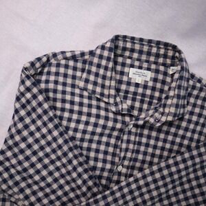 Hartford Alternative Classics Mens Gingham Button Down Shirt Size Large L